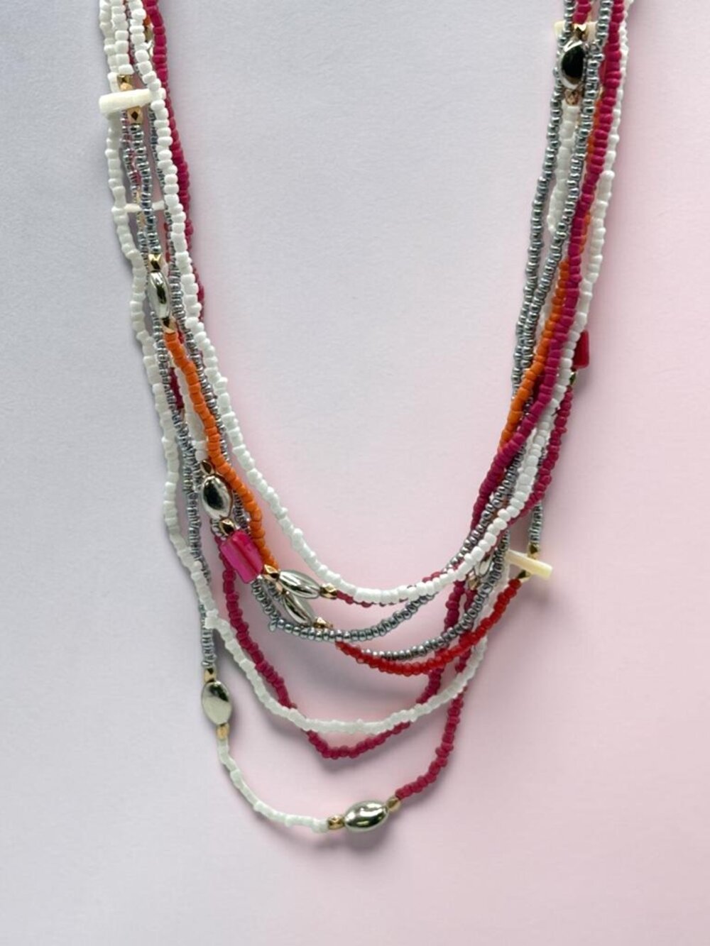 Chico's Multi-Strand Seed Bead Necklace
